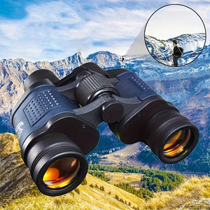 60x60 High Power Waterproof Binoculars – Low Light Night Vision for Bird Watching & Outdoor Use - Outriva