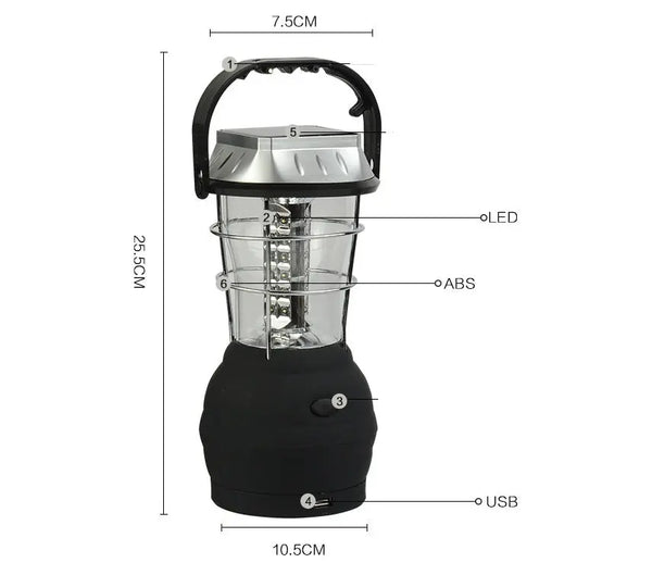 Portable LED Camping Light – Rechargeable Outdoor Lantern for Hiking & Emergency Use - Outriva