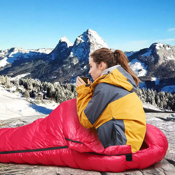 Kamperbox Ultralight Winter Sleeping Bag – Cold Weather Camping & Outdoor Sleeping Gear - Outriva