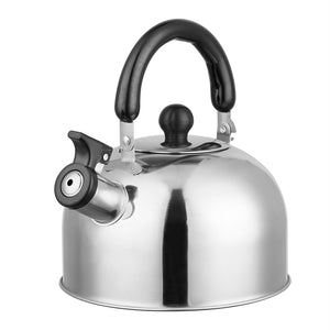 2.1-Quart Stainless Steel Whistling Tea Kettle – Stovetop Induction & Gas Teapot with Insulated Handle - Outriva
