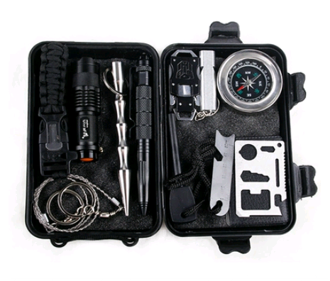 Outdoor Survival Gear Kit – Portable Camping & Hiking Emergency Tool Set