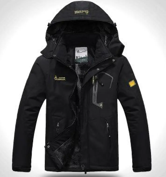 Men’s Waterproof Thermal Hiking Jacket – Insulated Outdoor Winter Jacket for Camping & Trekking