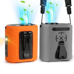 5-in-1 Portable Waist Clip Fan – 5-Speed Rechargeable Hands-Free Belt Fan with Flashlight - Outriva