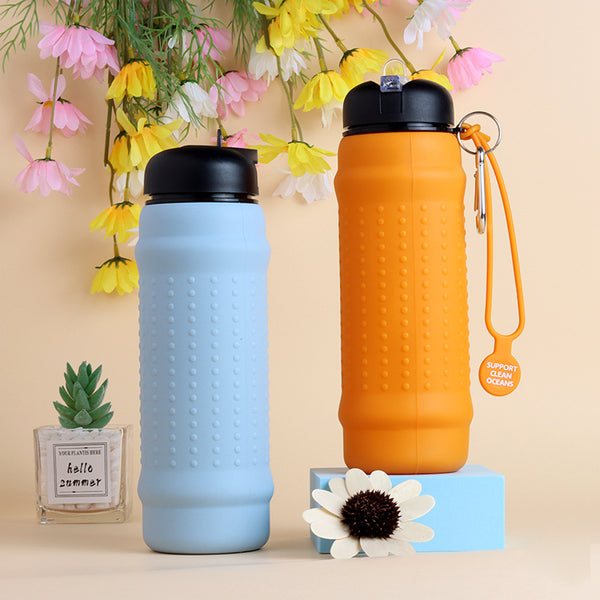 Portable Silicone Water Bottle – Collapsible Outdoor Travel Bottle for Camping & Hiking