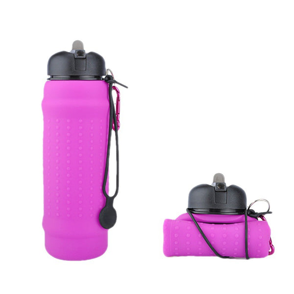 Portable Silicone Water Bottle – Collapsible Outdoor Travel Bottle for Camping & Hiking