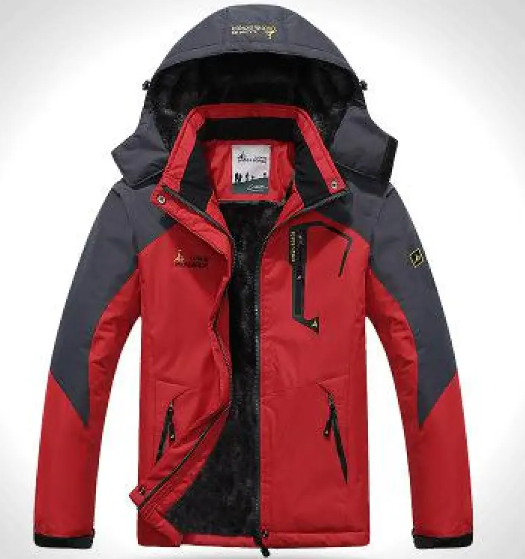 Men’s Waterproof Thermal Hiking Jacket – Insulated Outdoor Winter Jacket for Camping & Trekking