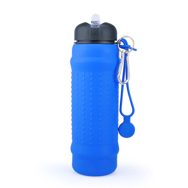 Portable Silicone Water Bottle – Collapsible Outdoor Travel Bottle for Camping & Hiking