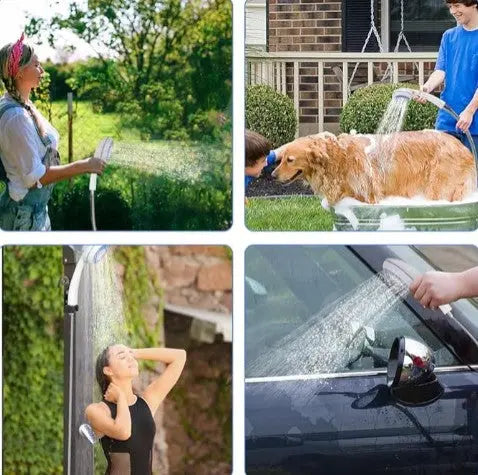 Portable Camping Shower – Rechargeable Outdoor Shower Kit for Hiking, Beach & Travel - Outriva