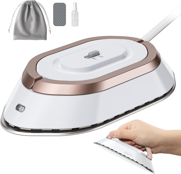 Portable Travel Iron – Compact Mini Steam Iron for Clothes, Travel & Home Use