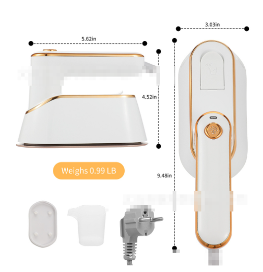 Portable Travel Iron – Compact Mini Steam Iron for Clothes, Travel & Home Use