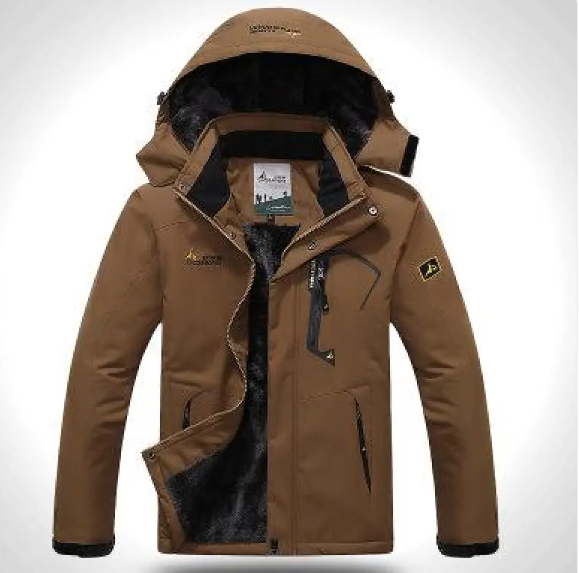 Men’s Waterproof Thermal Hiking Jacket – Insulated Outdoor Winter Jacket for Camping & Trekking