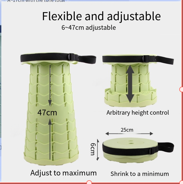 Portable Folding Stool – Lightweight Outdoor Travel Seat for Camping, Hiking & Events