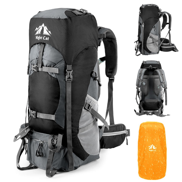 Night Cat 90L Hiking Backpack – Lightweight Camping & Mountaineering Backpack for Men & Women