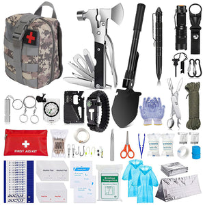 125-Piece Professional Survival Kit – Emergency Tactical First Aid & Outdoor Gear Set - Outriva