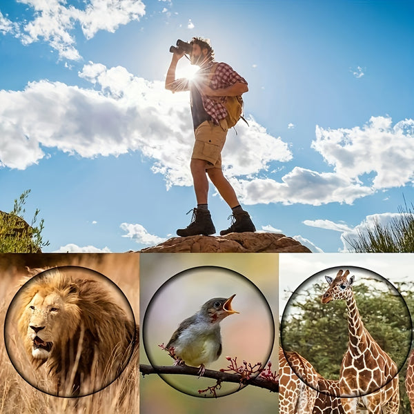 60x60 High Power Waterproof Binoculars – Low Light Night Vision for Bird Watching & Outdoor Use - Outriva