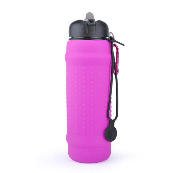 Portable Silicone Water Bottle – Collapsible Outdoor Travel Bottle for Camping & Hiking